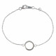Bracelet Argent 925 Rhodié Petit Cercle