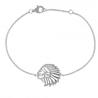 Bracelet Argent 925 Tête Indien