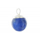 Collier en Argent 925 et sa Bulle de Verre Bleu Marine