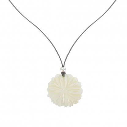 Collier Fleur de Nacre Perles Argent 925