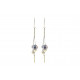 Boucles d'Oreilles Grappe de Perles de Cultures et Argent 925