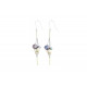 Boucles d'Oreilles Grappe de Perles de Cultures et Argent 925