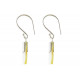 Boucles d'Oreilles Argent 925 et Carré de Nacre