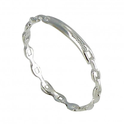 Petite Bague Argent 925 Gourmette