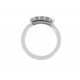 Bague Céramique Blanche Barrette Argent 925 et strass