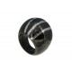 Grosse Bague Argent 925 Noire et Trois Rayures Argent