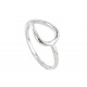 Bague Argent 925 Goutte Evidée