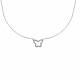 Collier Argent 925 Papillon Entouré de Strass