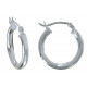 Boucles d'Oreilles Argent 925 Petites Créoles Rondes 2cm