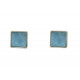 Boucles d'Oreilles Argent 925 Carré de Larimar