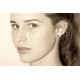 Boucles d'Oreilles Argent 925 Carré de Larimar