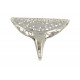 Bague Argent 925 Rhodié Astre Ronde