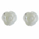 Boucles d'Oreilles Argent Rose de Nacre