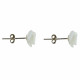 Boucles d'Oreilles Argent Rose de Nacre