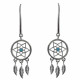 Boucles d'Oreilles Argent Rhodié Attrape Rêve