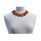 Collier Flamme en Tagua Orange