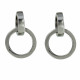 Boucles d'Oreilles Argent Deux Anneaux 