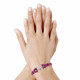 Bracelet Femme Argent Double Ancre et Galuchat Colors