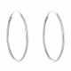 Boucles d'Oreilles Argent Fines Créoles 3cm
