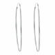 Boucles d'Oreilles Argent Fines Créoles 6cm