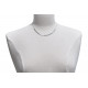 Collier Argent Rhodié Laurier