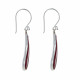 Boucles d'Oreilles Argent Larme Couleur Corail