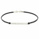 Bracelet Lien Barrette Argent et Strass - Classics