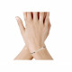 Bracelet Lien Barrette Argent et Strass - Classics