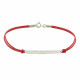 Bracelet Lien Barrette Argent et Strass - Classics