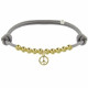 Bracelet Médaille Peace and Love et Perles Plaquées Or - Classics