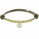 Bracelet Médaille Peace and Love et Perles Plaquées Or - Classics