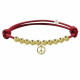 Bracelet Médaille Peace and Love et Perles Plaquées Or - Classics