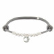 Bracelet Lien Médaille Coeur et Perles en Argent - Classics
