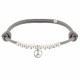 Bracelet Médaille Peace and Love et Perles en Argent - Classics
