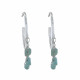Boucles d'Oreilles Argent Créoles et Breloques de Larimar