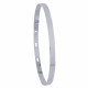 Bracelet Argent Rhodié Jonc Plat Fermeture Crochet