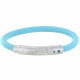 Bracelet Argent Brossé et Silicone - Classics
