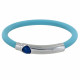Bracelet Argent Bille et Silicone - Classics