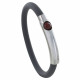 Bracelet Argent Bille et Silicone - Classics