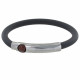Bracelet Argent Bille et Silicone - Classics