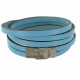 Bracelet Cuir et Fermoir Acier Inoxydable - Colors