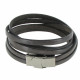 Bracelet Cuir et Fermoir Acier Inoxydable - Colors