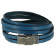 Bracelet Cuir et Fermoir Acier Inoxydable - Colors