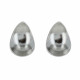 PHOTO A VE Boucles d'Oreilles Soucoupe en Argent 925