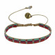 Bracelet Waï Laki Perles et Lien Tréssé Beige