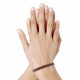 Bracelet Waï Laki Perles et Lien Tréssé Beige