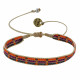 Bracelet Waï Laki Perles et Lien Tréssé Beige