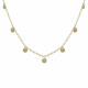 Collier Plaqué Or Breloques Rondes