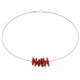 Collier Fil d'Acier Boutons Pate de Verre - Classics