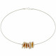Collier Fil d'Acier Boutons Pate de Verre - Classics